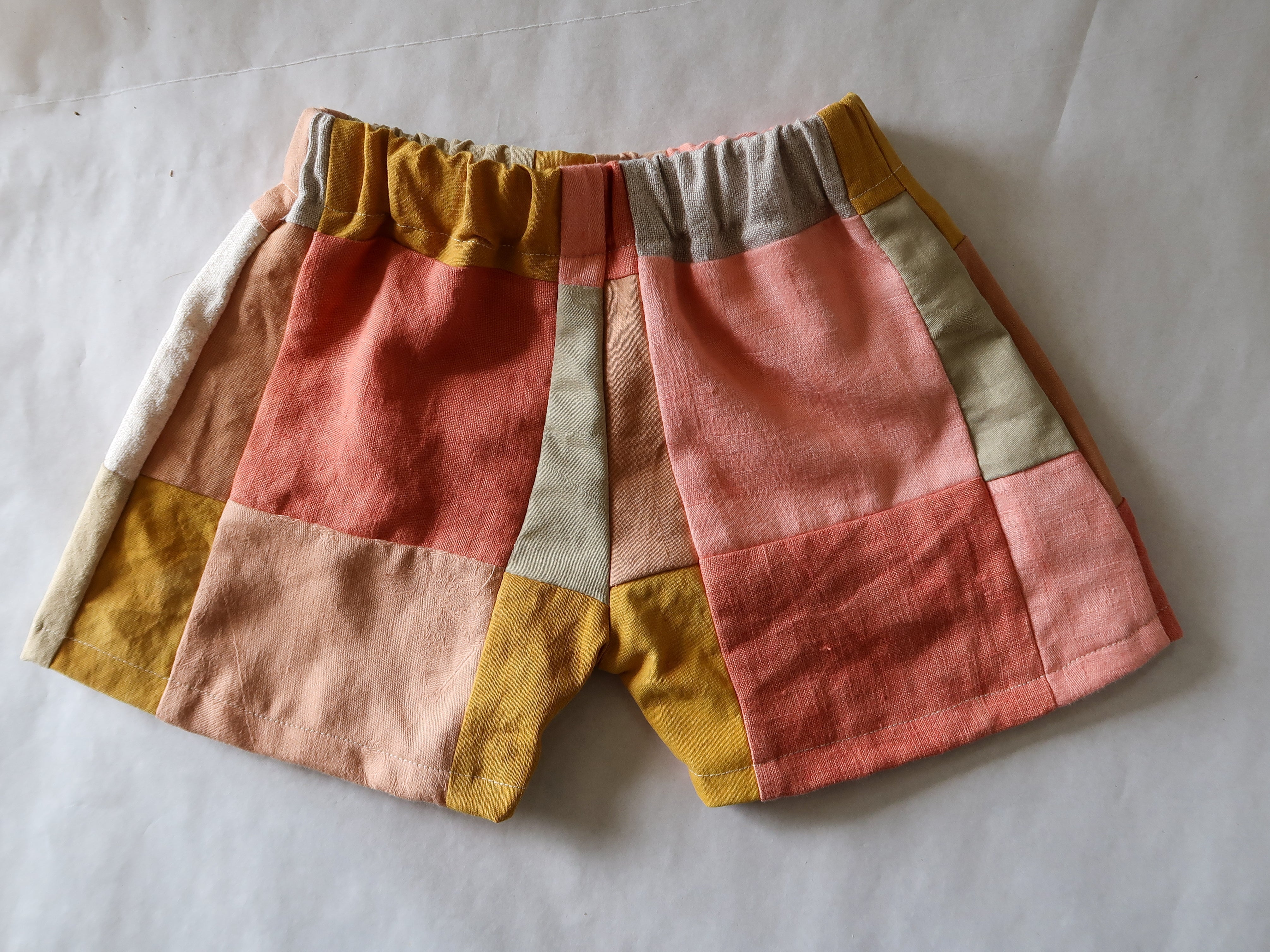 PATCHWORK EASY SHORTS ハンドメイド DIY patchwork kids shorts – Romi & me
