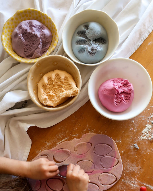 Plant dyed salt dough recipe
