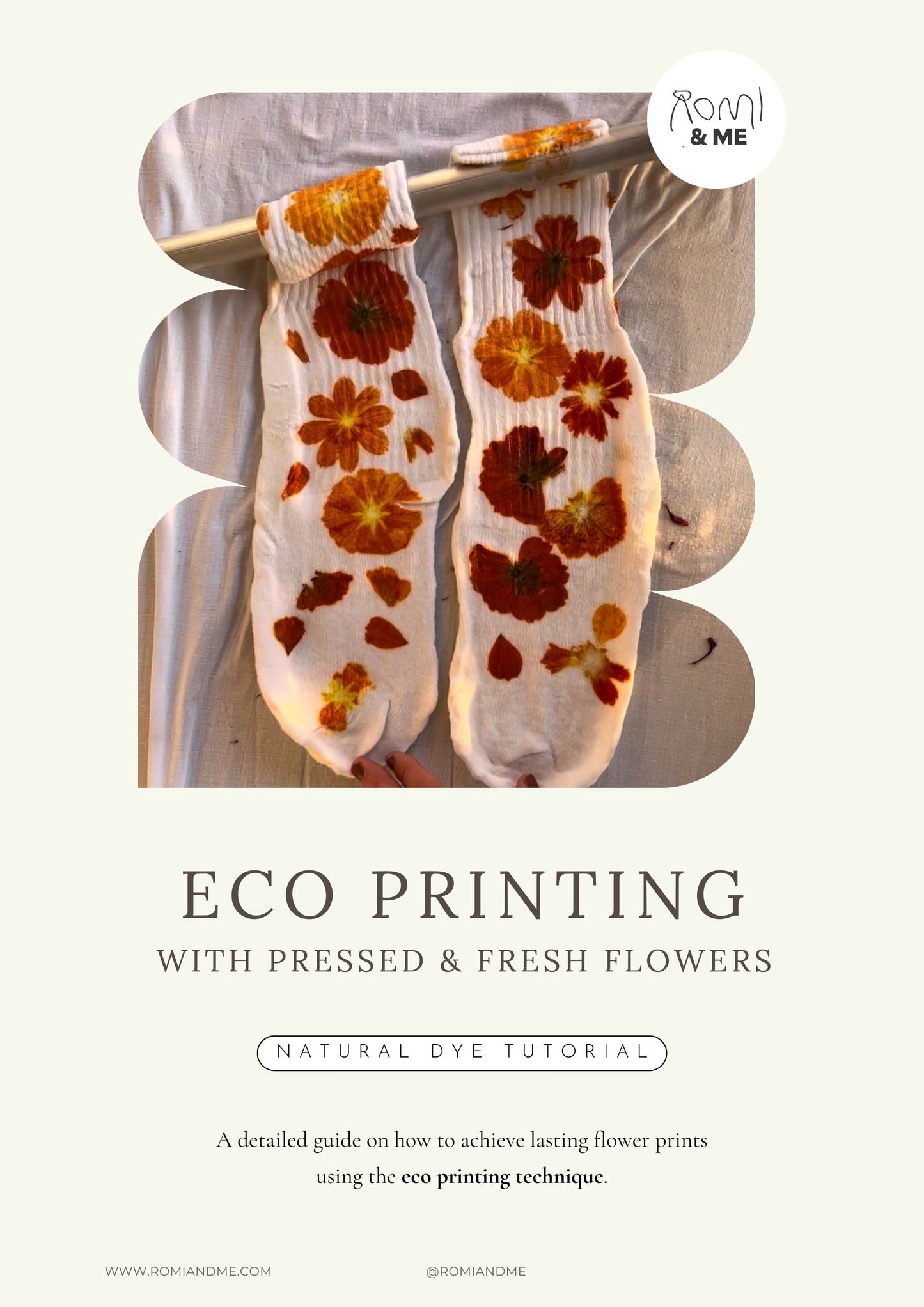 Eco printing with pressed & fresh flowers - Natural Dye Tutorial