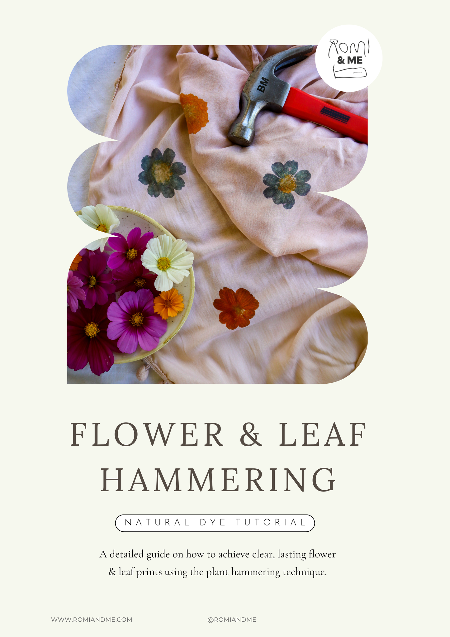 Flower & Leaf Hammering - Natural Dye Tutorial