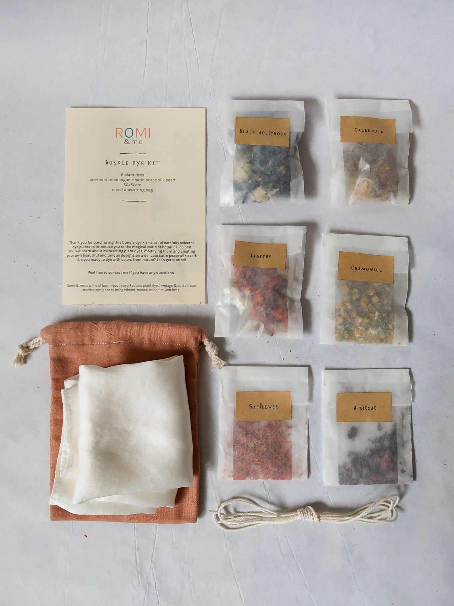 Natürliches Färbe Kit *SEIDENTUCH*