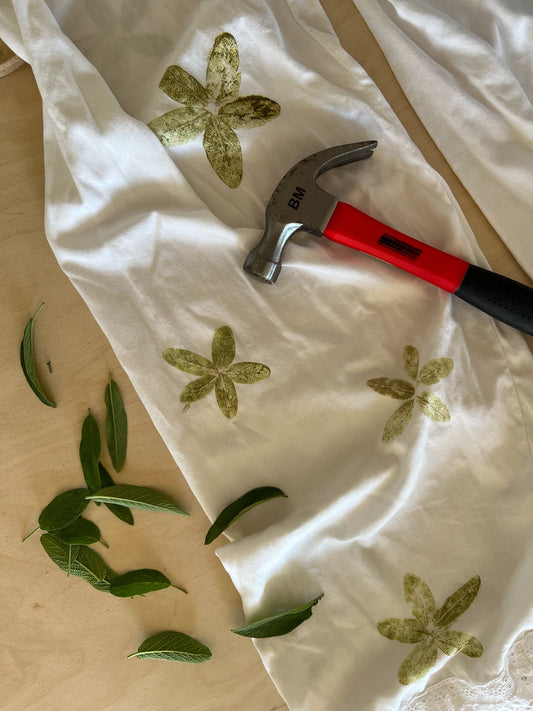 Sage flower pants