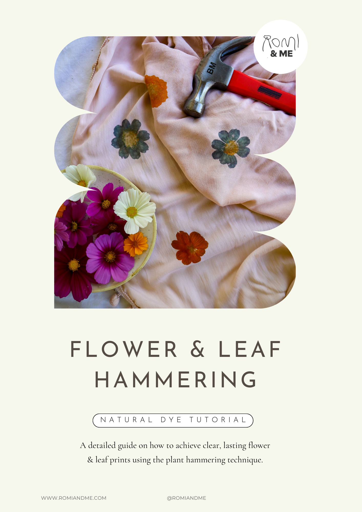 Flower & Leaf Hammering - Natural Dye Tutorial Englisch