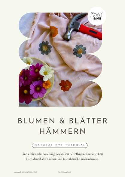 Blumen & Blätter Hämmern - Natürlich Färben Tutorial Deutsch