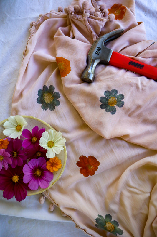 Flower & Leaf Hammering - Natural Dye Tutorial
